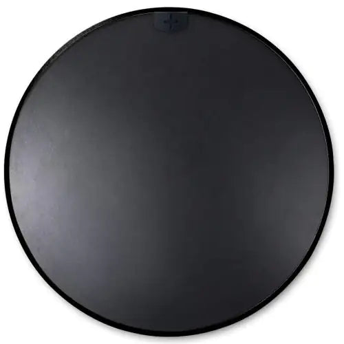 Black Alloy 16" Round Bathroom Mirror