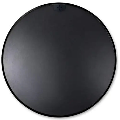 Black Alloy 16" Round Bathroom Mirror