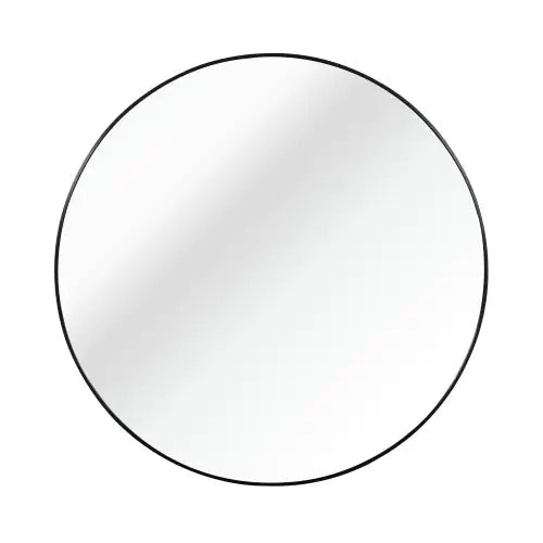 Black Alloy 16" Round Bathroom Mirror